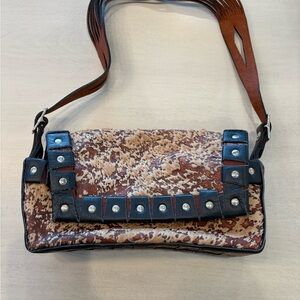 Bella Dolci ONE OF A KIND HANDMADE Shoulder Bag Studded Stylish Blue Bag